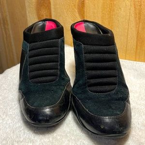 Cole Haan g-series black suede and leather mules. Women’s size 9
